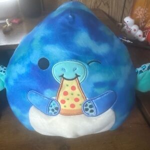 Talib the Blue Pterodactyl pizza squishmallows plush dragon stuffed animal 7.5”